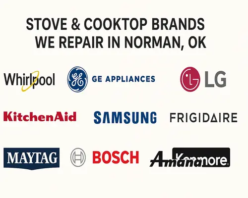 stove & cooktop brands we repair in norman ok