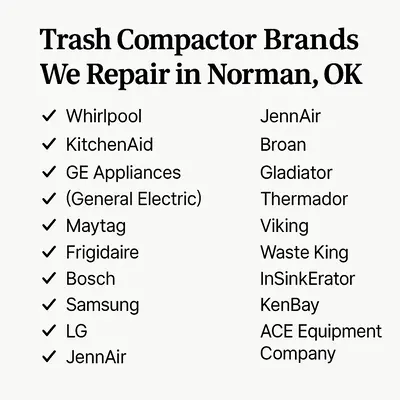 trash compactor brands in norman ok